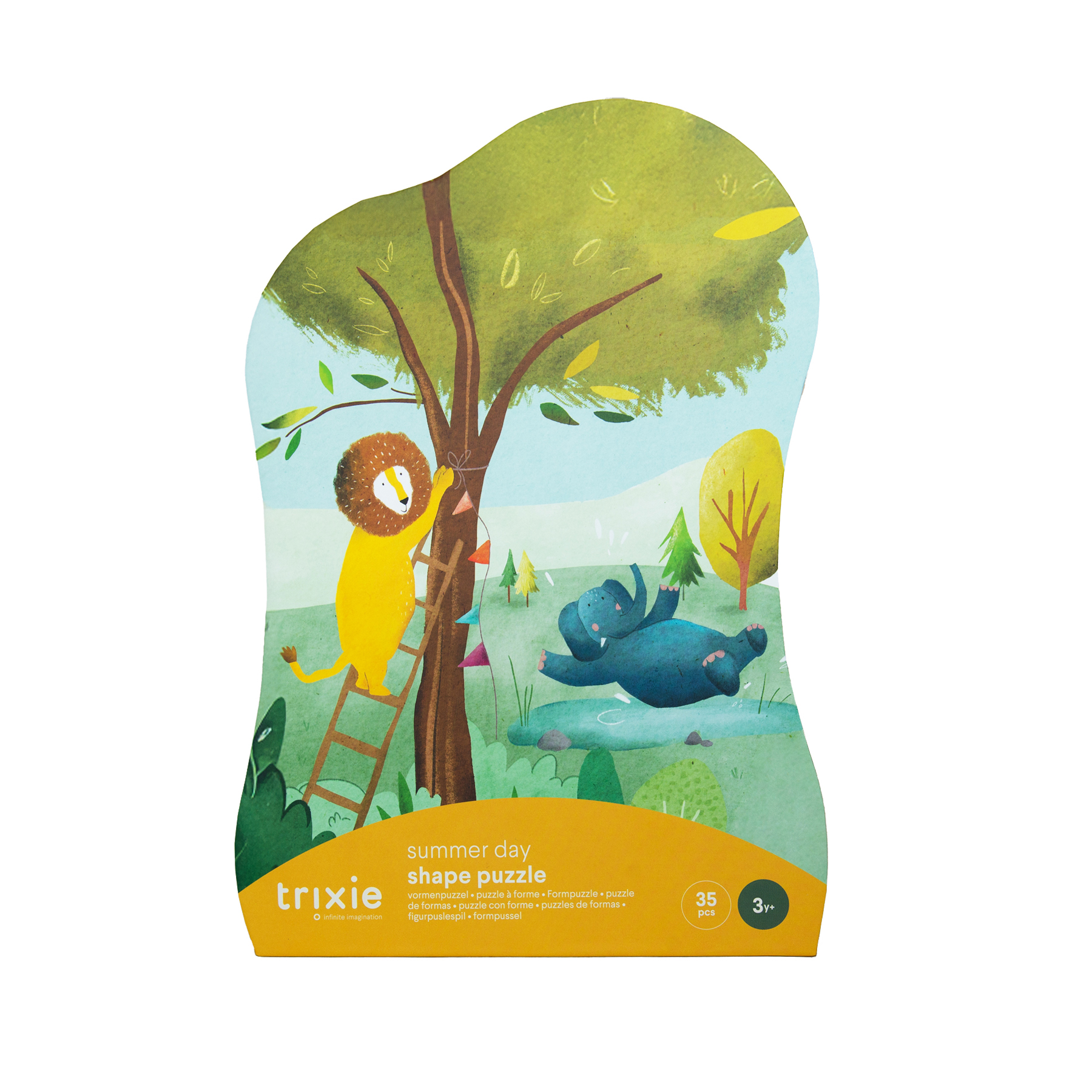 Shape puzzle - Summer day - 35 pcs